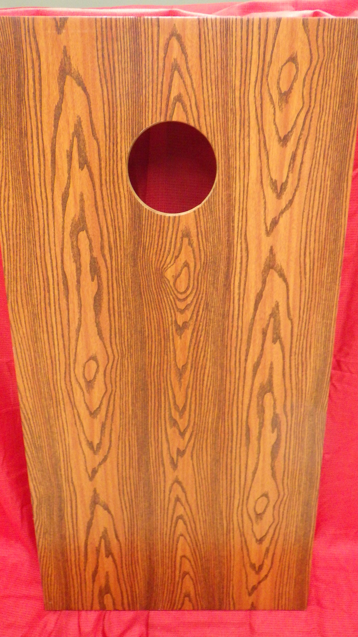 Red Ash Woodgrain Cornhole Boards