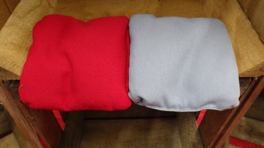 Red / Gray Cornhole Bags (set of 8)