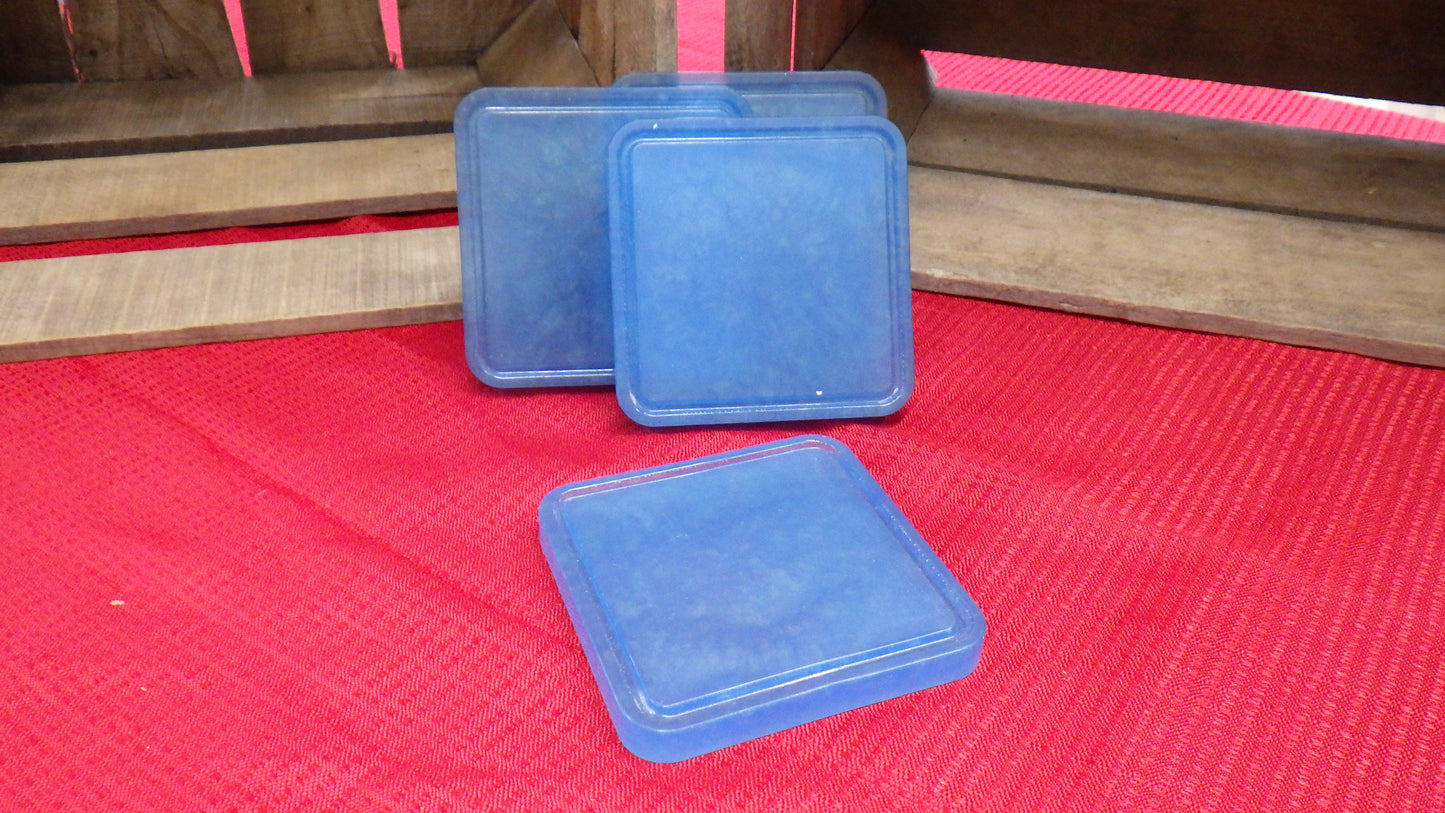 Blue Epoxy Coasters (set of 4) - Square